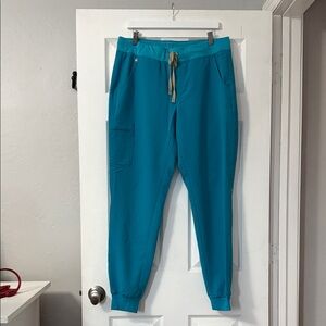 Figs Turquoise Technical Collection Pants